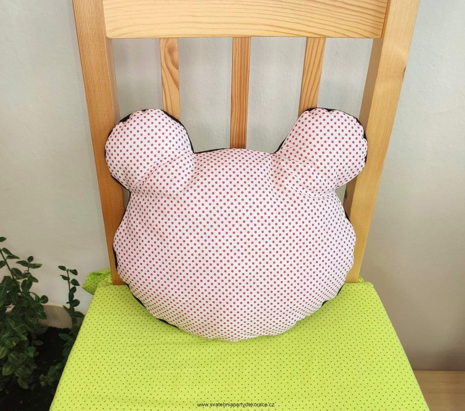 Polštář hlava medvídek - motiv dle domluvy