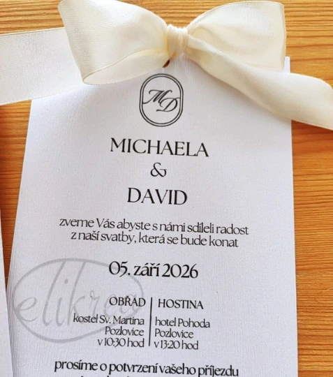 SVATEBNÍ OZNÁMENÍ MICHAELA