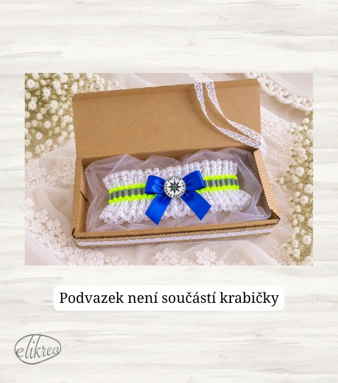 Dárková krabička na podvazek přírodní