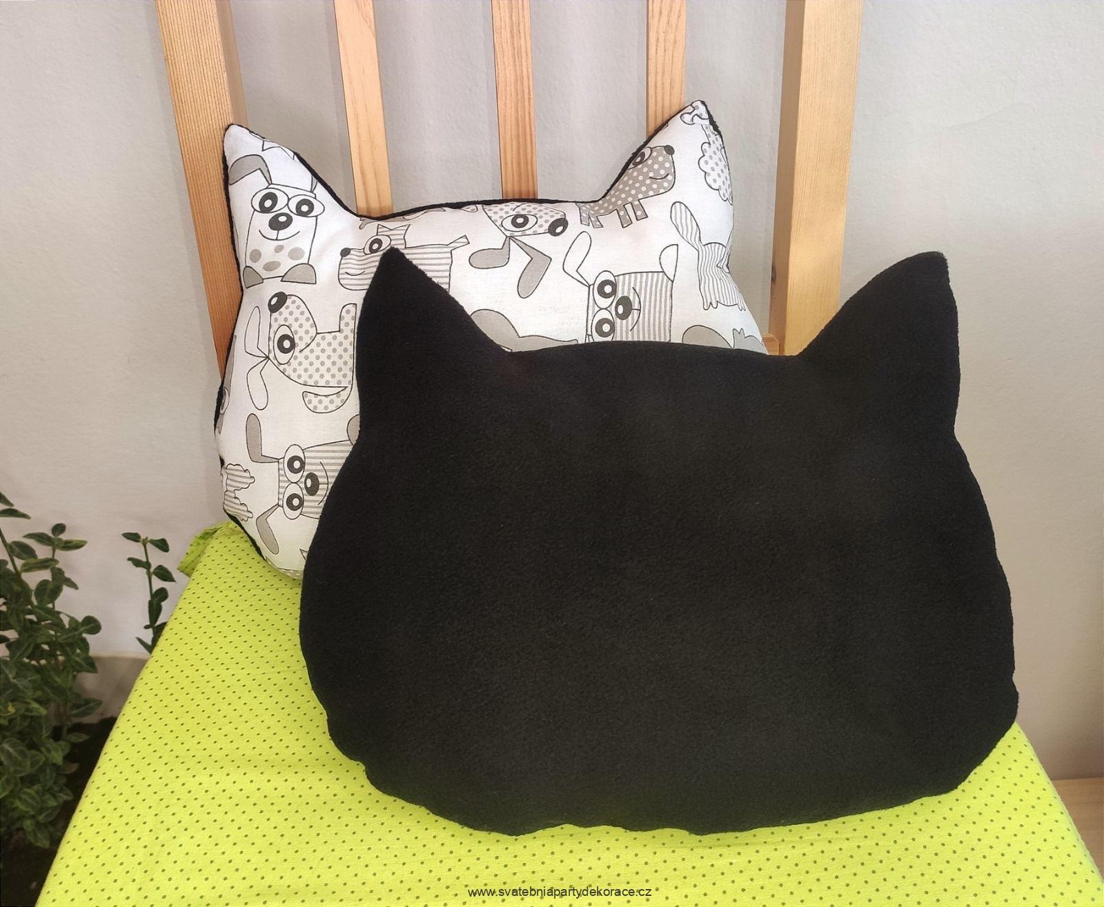 Polštář hlava kočičky - motiv dle domluvy