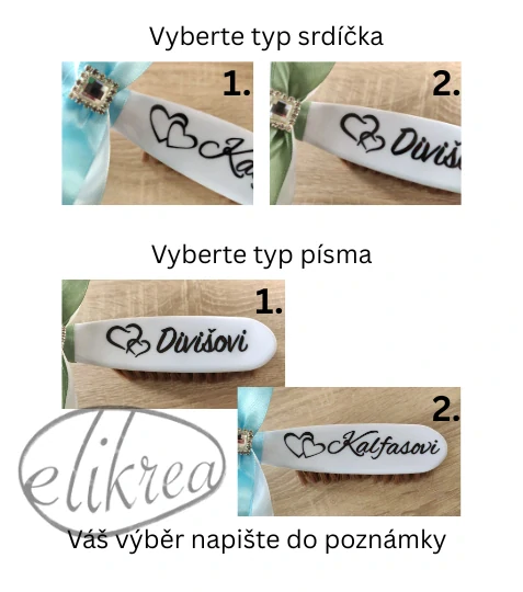 Svatební smetáček a lopatka - postavičky