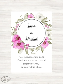 SVATEBNÍ OZNÁMENÍ JASMÍNA