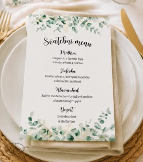 Svatební menu Eucalypt