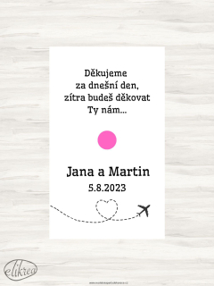 Svatební ibalgin Letadlo