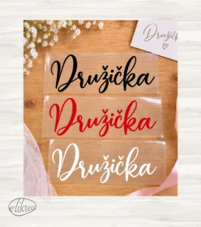 Nažehlovací nápis Družička
