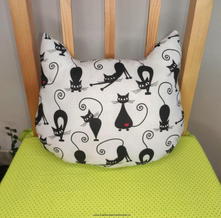 Polštář hlava kočičky - motiv dle domluvy